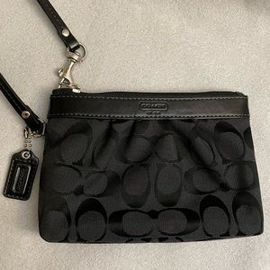 Coach Black Wristlet